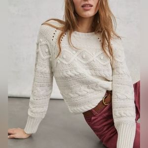 Anthropologie Cable-Knit Sweater